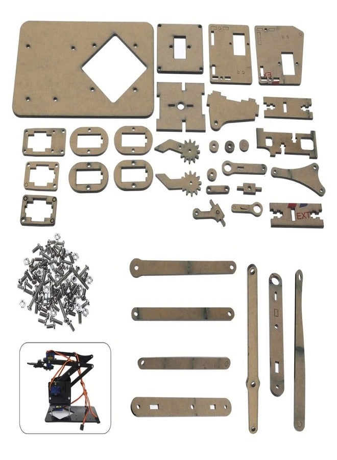 Robodo DIY Acrylic Robot Manipulator Mechanical Arm Kit (not-including Servo and Board) - Image 2